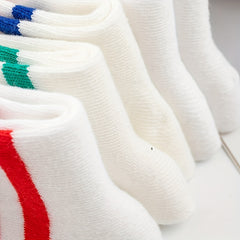 5 Pairs Kids Sports Crew Socks Breathable Comfy Students Children's Socks