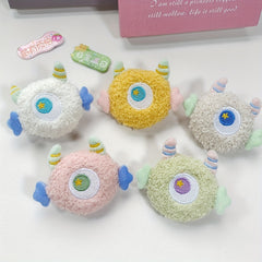 Cute Plush Monster Brooch for Girls