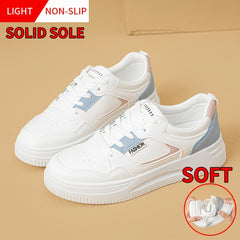 Women's Skate Shoes Low Lace-up Flats Non-slip Casual Walking Shoes