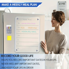 20x30 Acrylic Magnetic Dry Erase Board for Fridge Clear Magnet Calendar