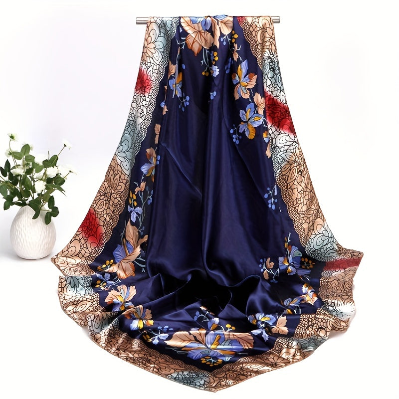 Satin Sun Protection Sunshade Shawl Soft Scarf