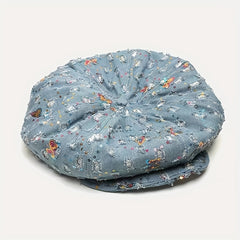 Y2K Butterfly Embroidery Beret Ripped Newsboy Hat