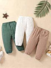 3pcs Breathable Comfy Pants Set for Baby Boys Girls