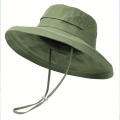 Wide Brim Sun Hat Outdoor UV Protection Bucket Hat
