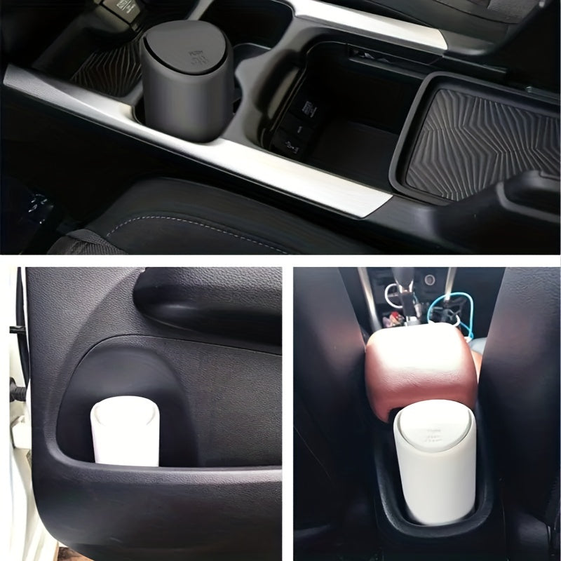 Detachable Washable Mini Car Trash Can Car Water Cup Shelf Silicone Mini Bucket