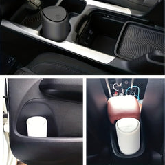 Detachable Washable Mini Car Trash Can Car Water Cup Shelf Silicone Mini Bucket
