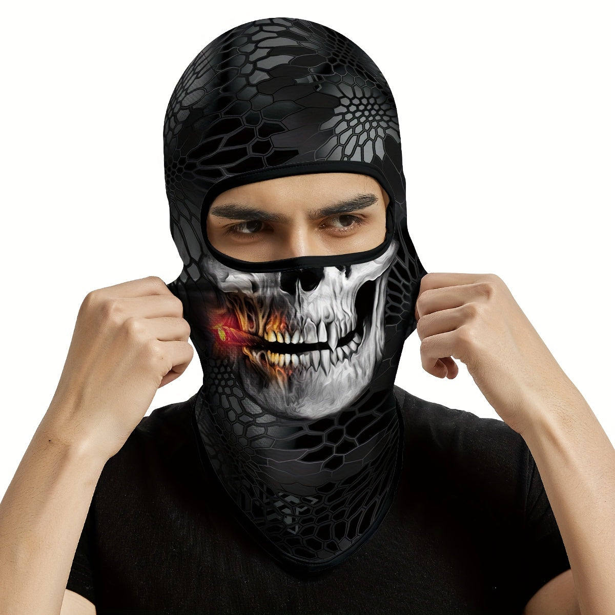 Skeleton Ghost Face Mask for Halloween Cosplay