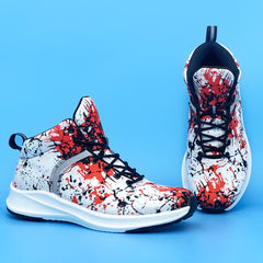 Men's Halloween Blood Print Reflective Running Shoes