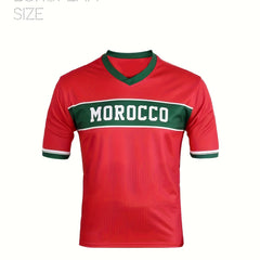 Morocco Soccer Fan Sports Jersey Women's Activewear