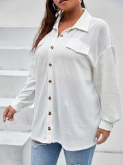 Hollow Out Casual Blouse Women's Lightweight Stretch Shirt