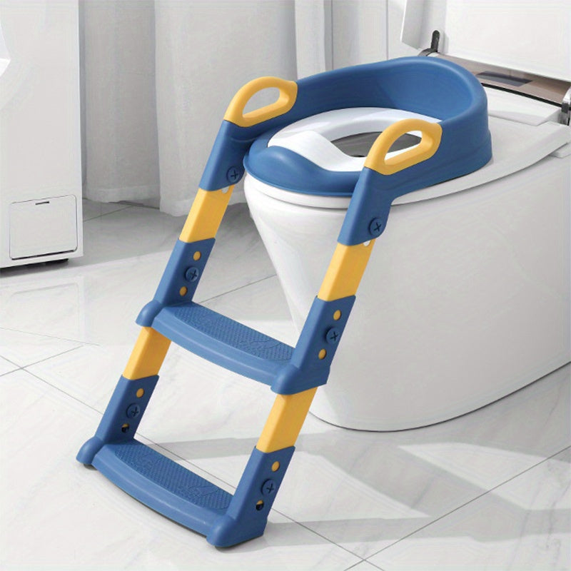 Kids Foldable Toilet Seat with Ladder for Potty Training