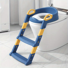 Kids Foldable Toilet Seat with Ladder for Potty Training