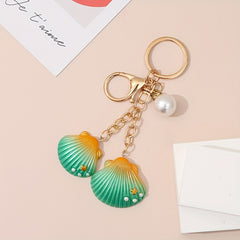 Creative Resin Shell Keychain Bag Purse Pendant Accessory