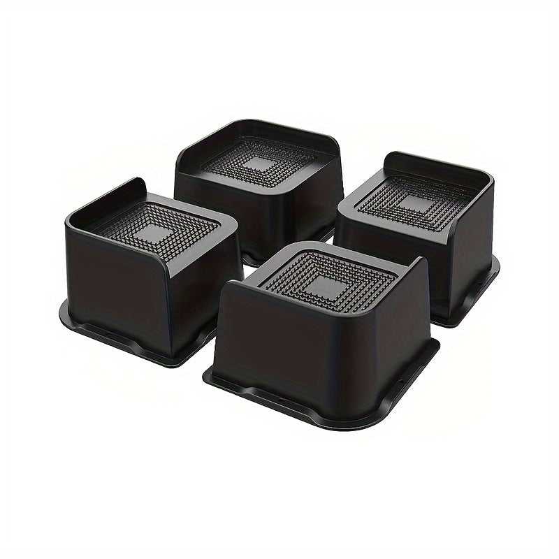 4pcs Adjustable Bed Sofa Risers Blocks Heavy Duty Support 32cm Rectangle