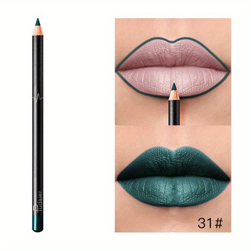 18 Colors Lip Liner Pencil Matte Finish Waterproof Long Lasting