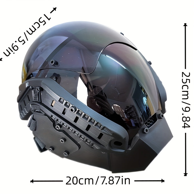 Cyberpunk Mask Cosplay Halloween Mechanical Real life Field Props