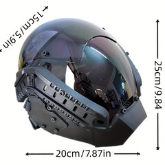 Cyberpunk Mask Cosplay Halloween Mechanical Real life Field Props