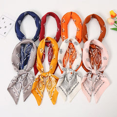 Men's Printed 70 Square Scarf Waist Fruit Flower Hip Hop Scarf