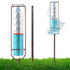 Adjustable Height Frostproof Rain Gauge With Stake