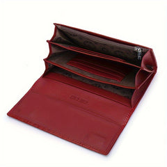 Crocodile Pattern Bifold Wallet for Women | Magnetic Closure | Large Capacity