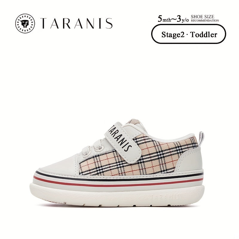 TARANIS Plaid Print Skate Shoes for Infants