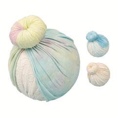 Summer Baby Boho Tie Dye Donut Pullover Hat