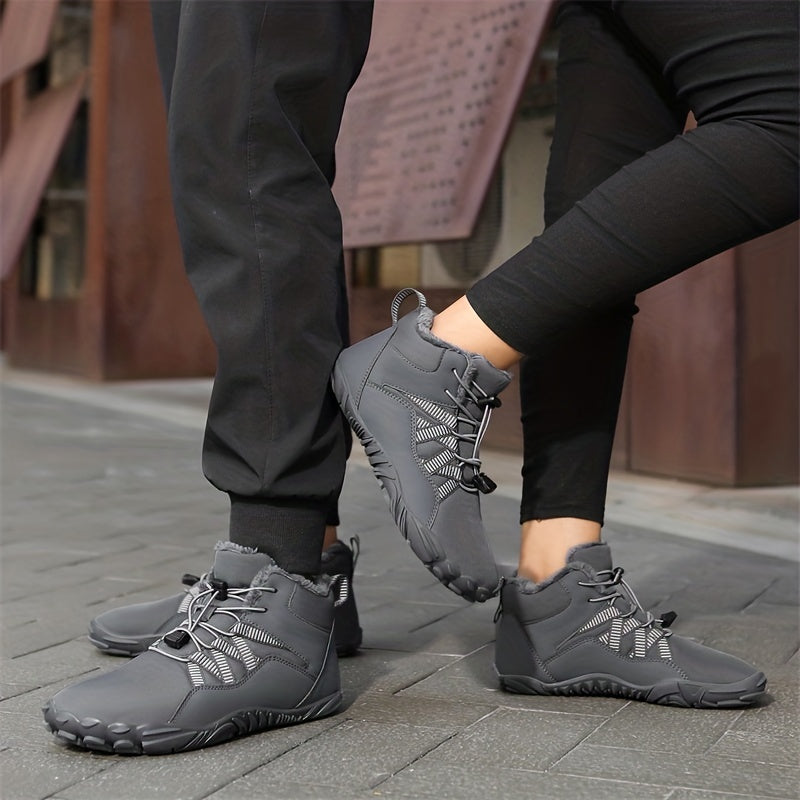 Women's Plush Lined Hiking Boots Winter Warm Ankle Boots