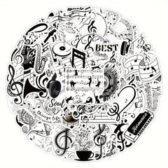 50pcs Waterpoof Graffiti Stickers for Suitcases Laptop Helmet Scrapbook DIY