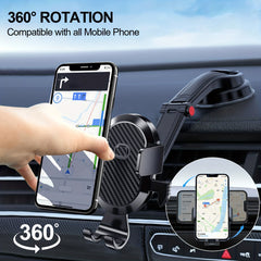 Universal Car Phone Holder with Smart Open and Close Design