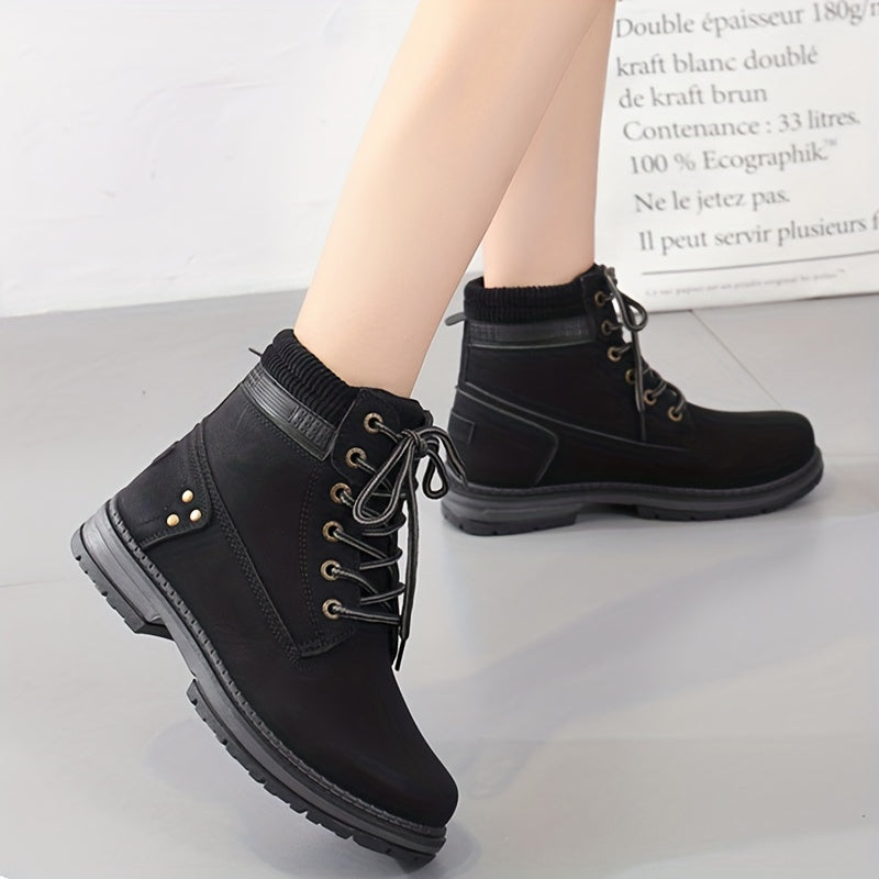 Women's Non-Slip Medium Top Hiking Boots - Outdoor Comfort Shoes