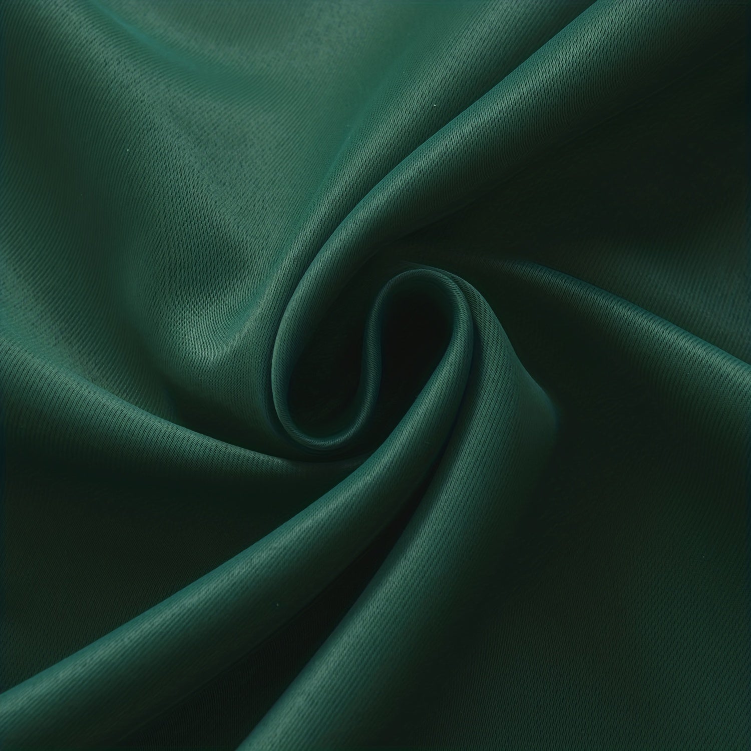 Solid Green Blackout Curtains Thermal Insulated