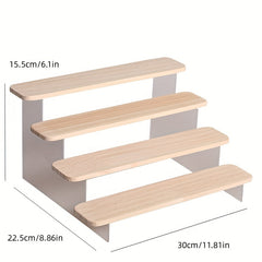 Solid Wood Ladder Display Stand Hand Model Display Rack Home