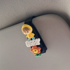 Astronaut Flowers Sun Visor Sunglasses Holder