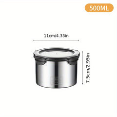 3pcs Stainless Steel Sealed Storage Tank Halloween Candy Can Biscuit Can