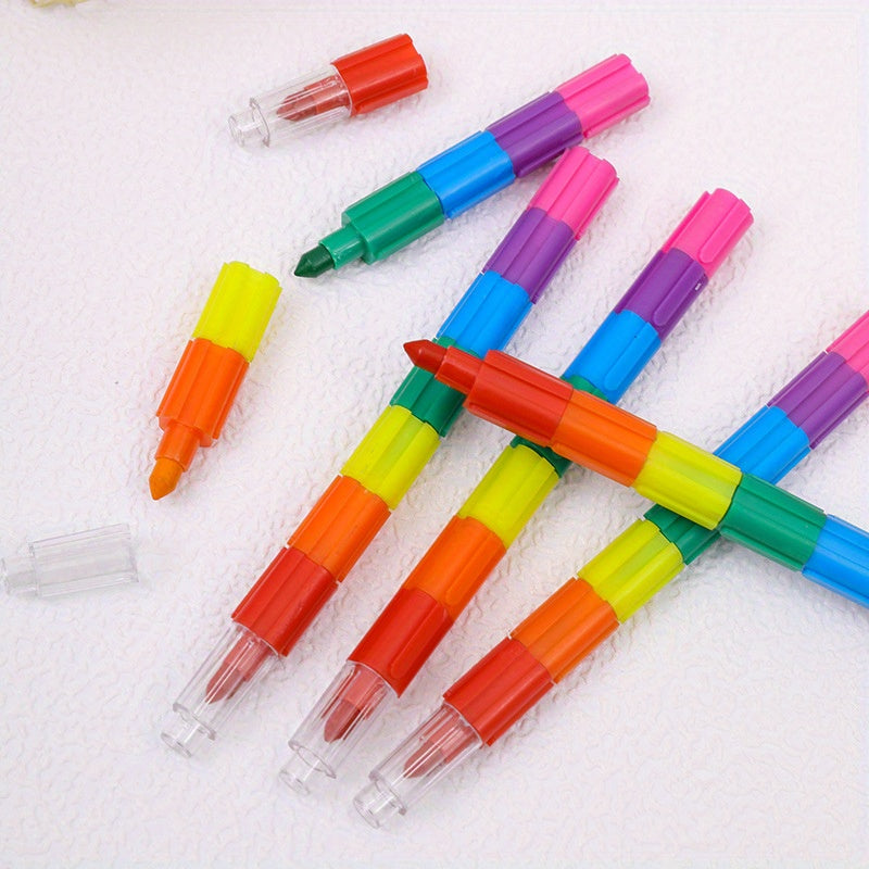 6pcs Crayons Colored Pencils School Supplies Kids Birthday Party Favors