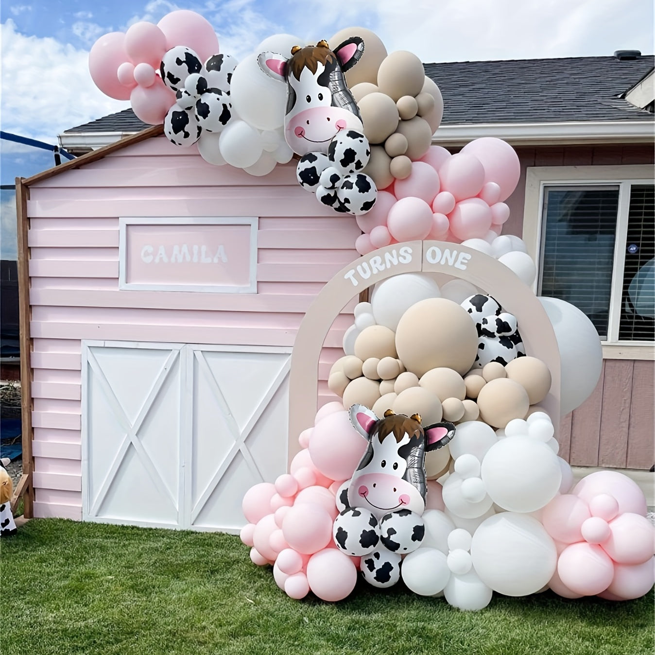 Cow Print Balloon Set Children's Birthday Decoration