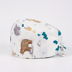 Cartoon Cotton Work Cap Button Nurse Scrub Hat