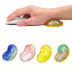 Crystal Supper Mini Wrist Rest with Silicone Mouse Pad, Pain Relief