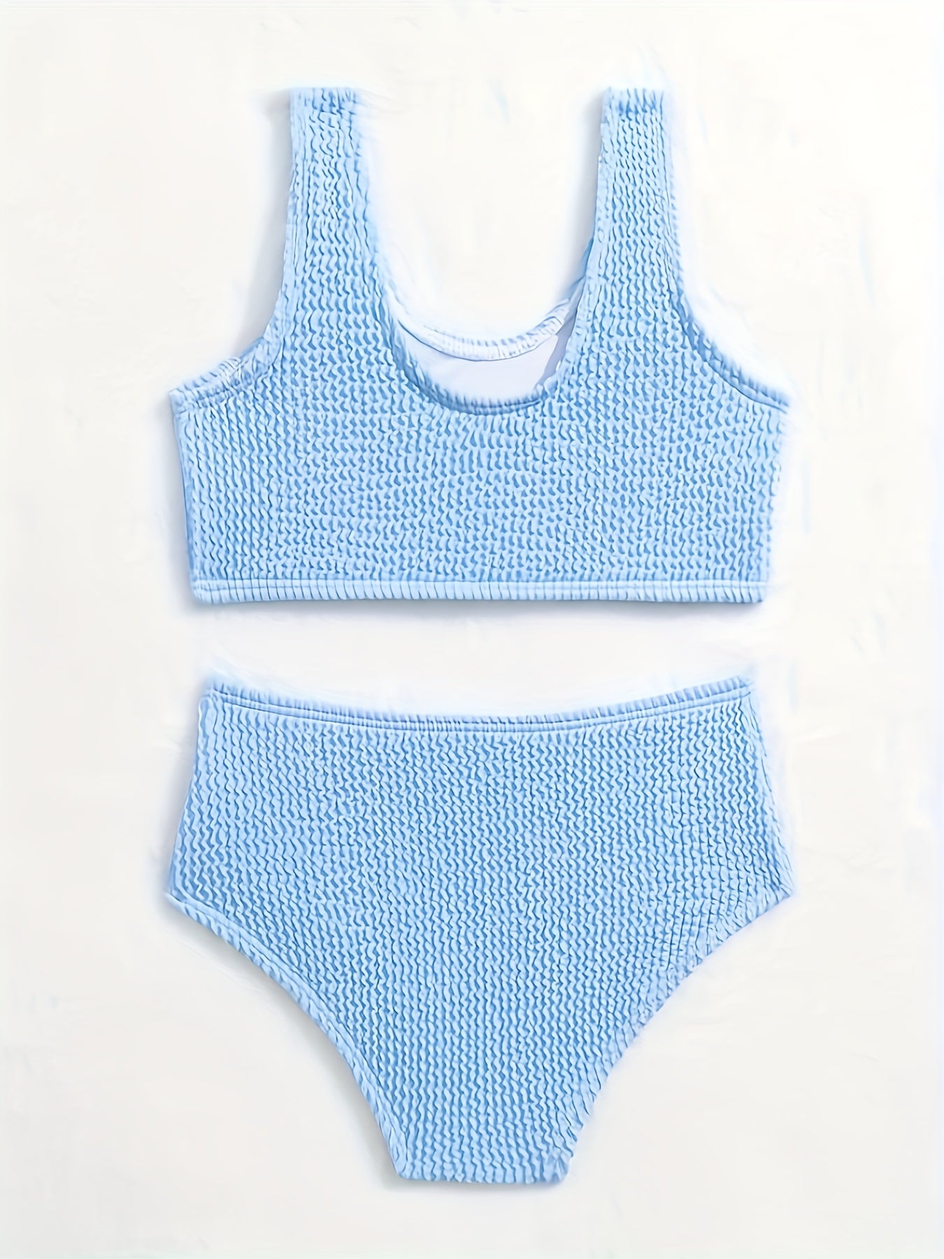 Toddler Girls 2pc Swimsuit Top Briefs Kids Clothes For Summer Holiday