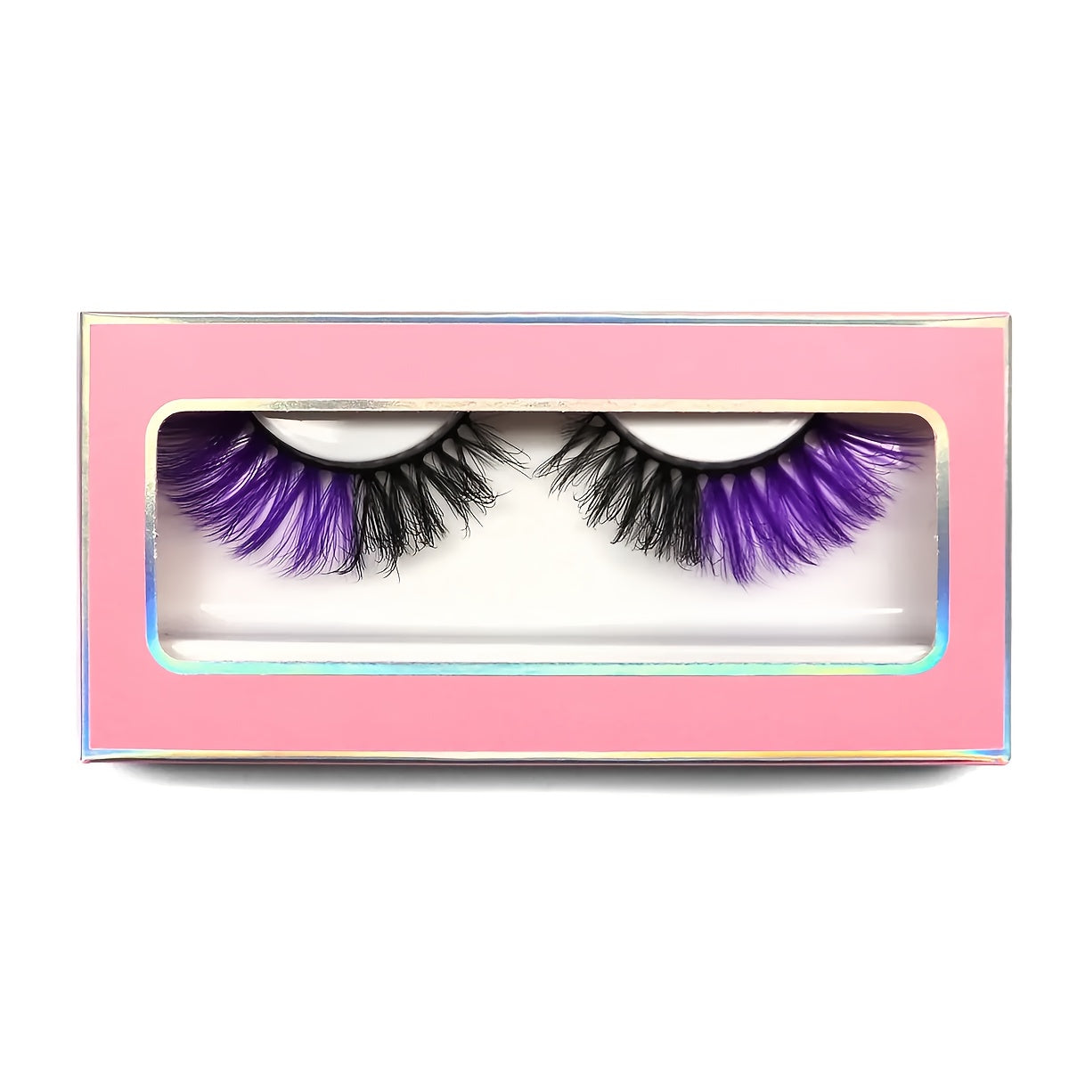 Colorful False Eyelashes Thick Curling 16mm Fluffy Wispy False Eyelashes