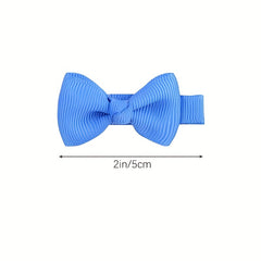 40pcs Solid Bowknot Hair Clip Decorative Accessories for Baby Girls
