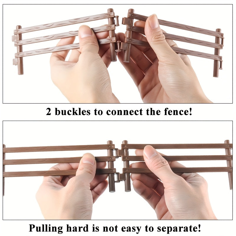 Farm Fence Set Toy - Animal and Racecourse Fence Toys for Holidays