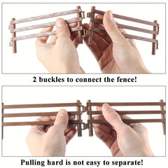 Farm Fence Set Toy - Animal and Racecourse Fence Toys for Holidays