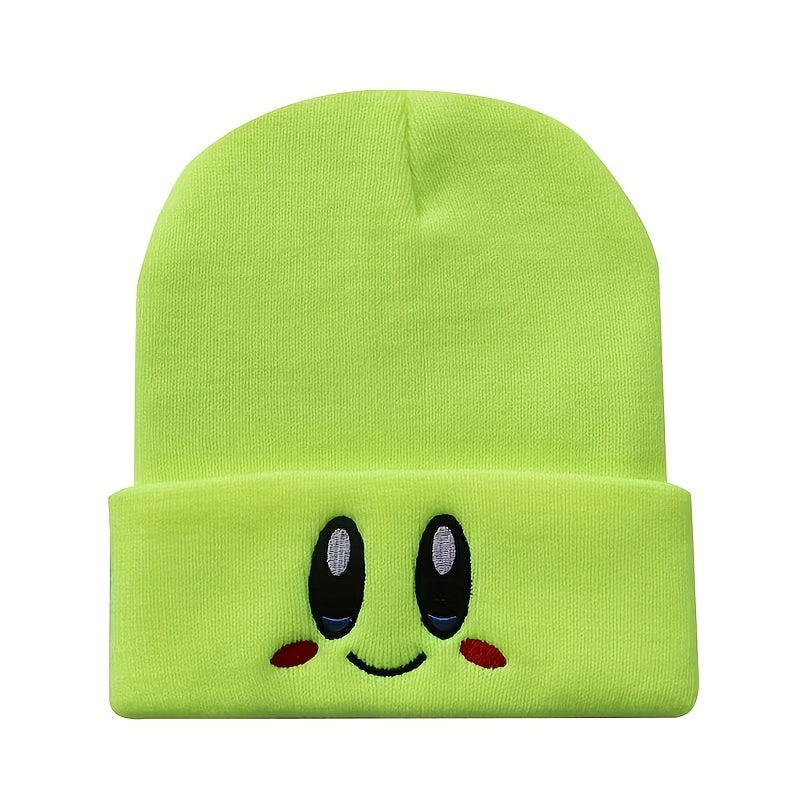 Embroidered Knitted Beanie Hat for Men and Women