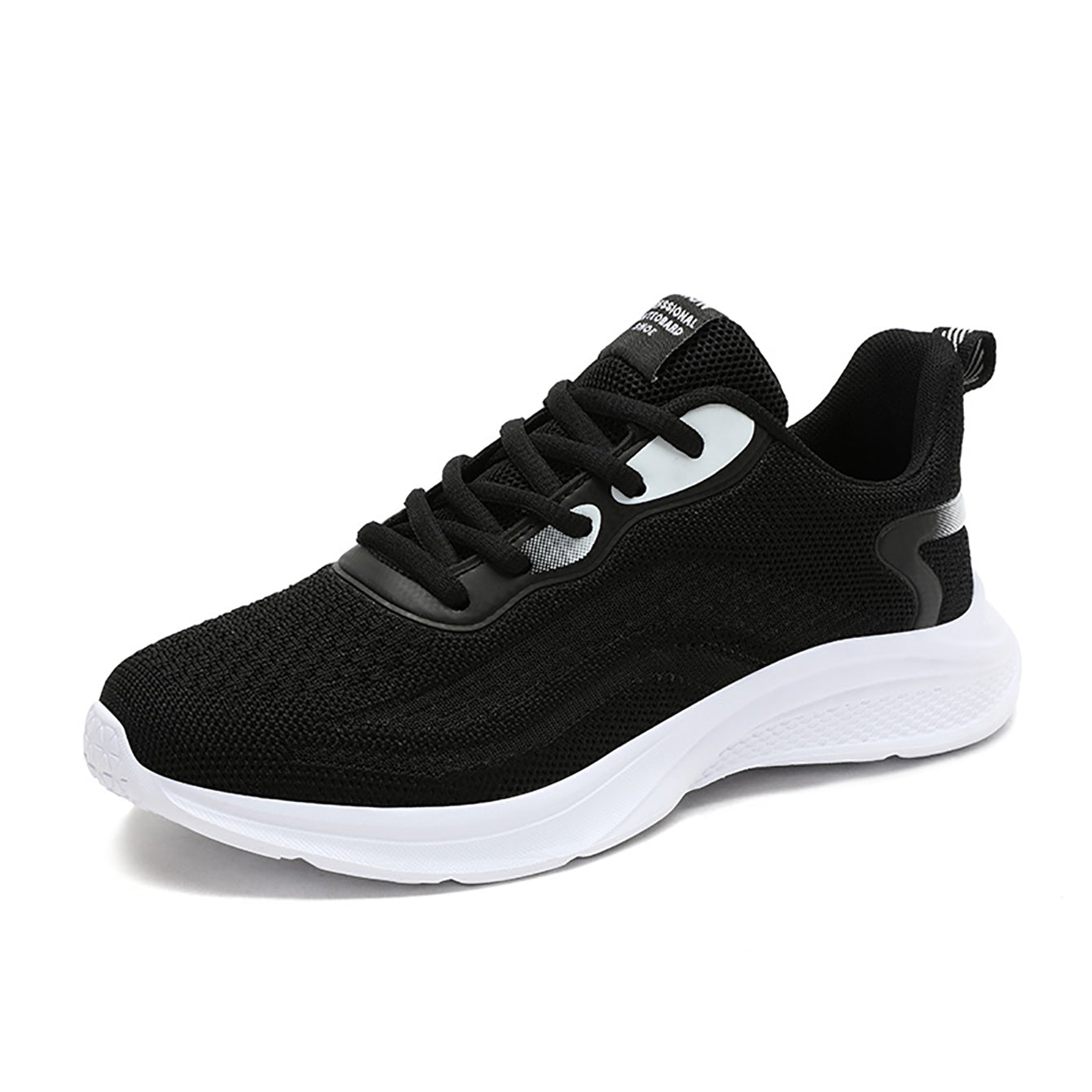 Thick Sole Shock Absorption Woven Running Shoes Lightweight Sport Shoes