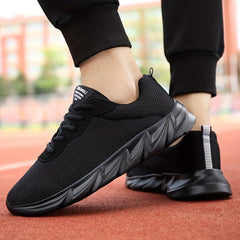 Men's Casual Lace-Up Sneakers Comfortable Walking Shoes