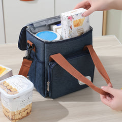 Cooler Bag Large Capacity Insulated Bento Bag for Office Worker Outdoor Picnic