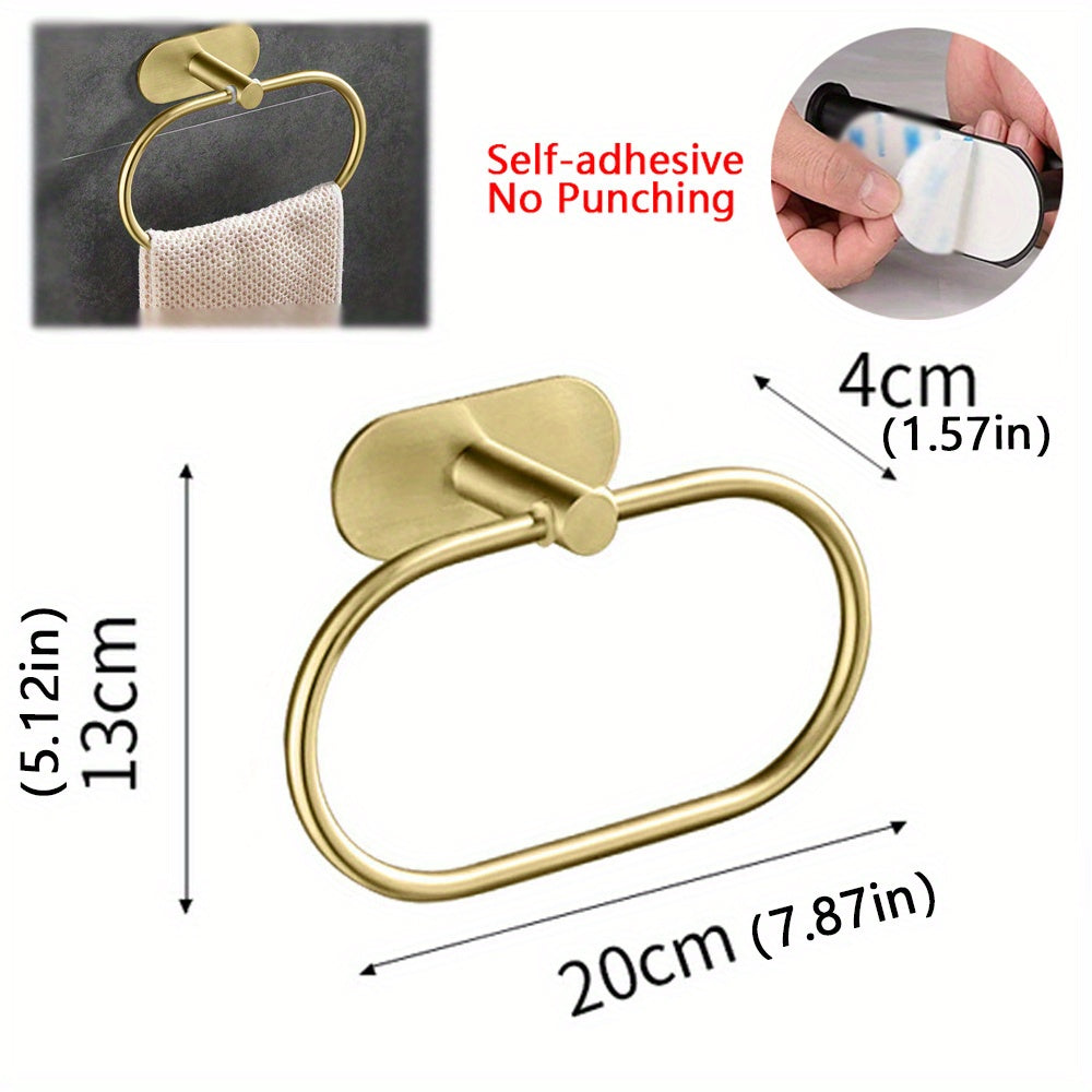 Self Adhesive Towels Rack Stainless Steel Towel Ring