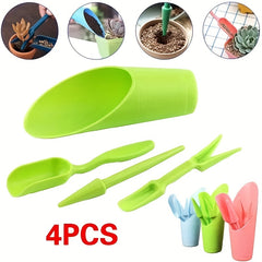 4pcs Flower Growing Tool Set Mini Garden Tools Succulent Planting Kit
