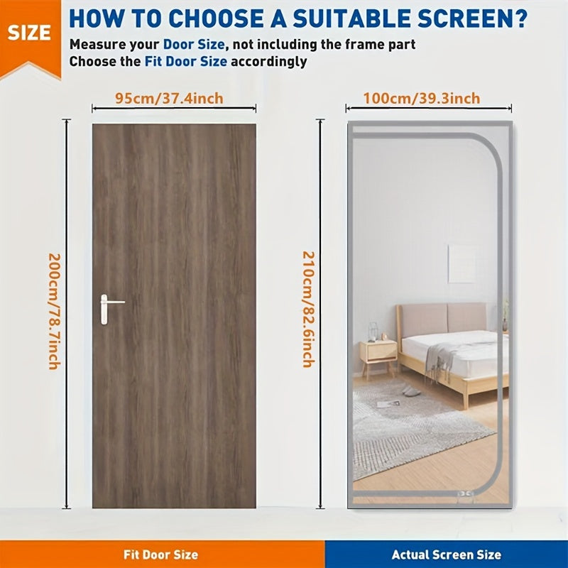 Insulation Door Curtain Zipper Door Cover - Prevent Cold Air